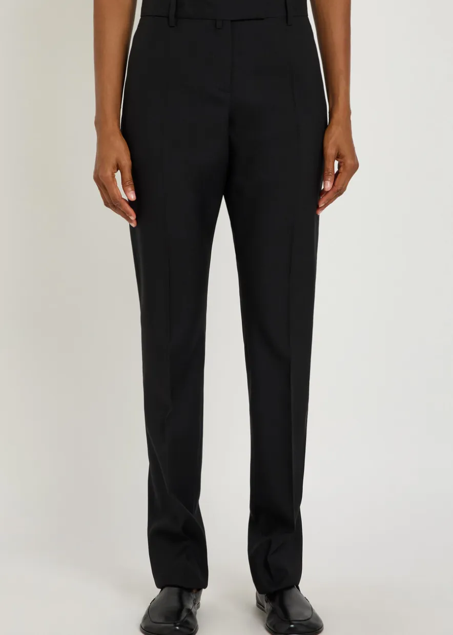 Erin straight-leg wool trousers