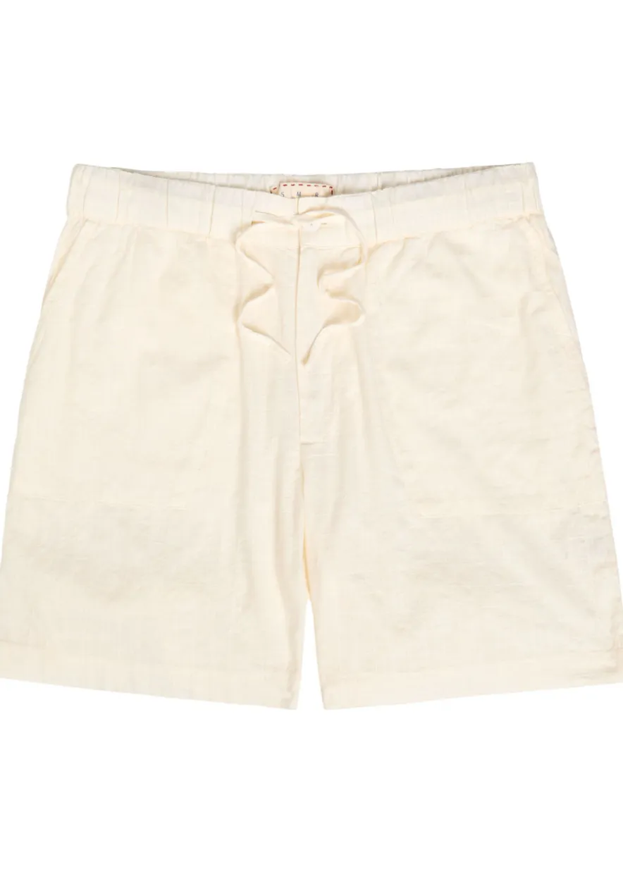 Escubelle embroidered cotton-blend shorts