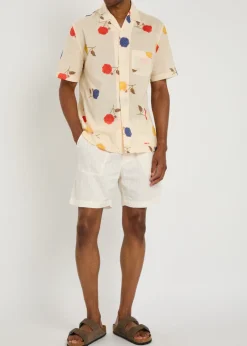 Escubelle embroidered cotton-blend shorts