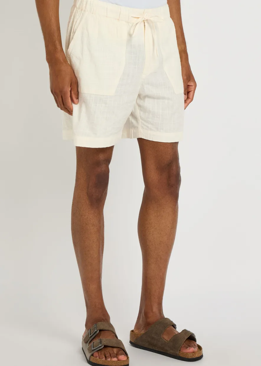 Escubelle embroidered cotton-blend shorts