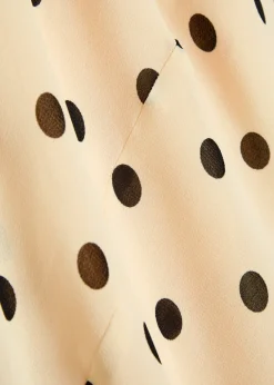 Esra polka dot chiffon maxi dress