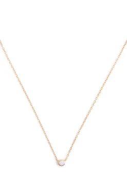 Essential Crystal Charm 18kt gold-plated necklace