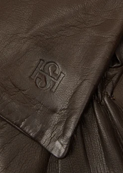 Essentials Long leather gloves