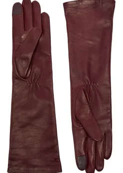 Essentials Long leather gloves