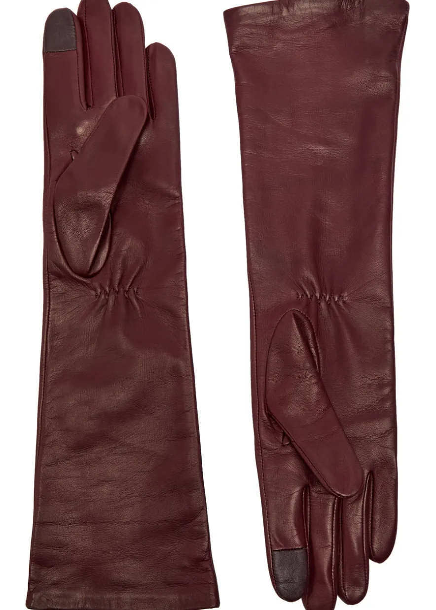 Essentials Long leather gloves
