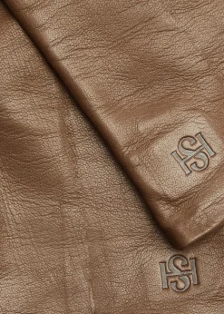 Essentials Long leather gloves
