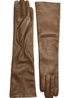 Essentials Long leather gloves