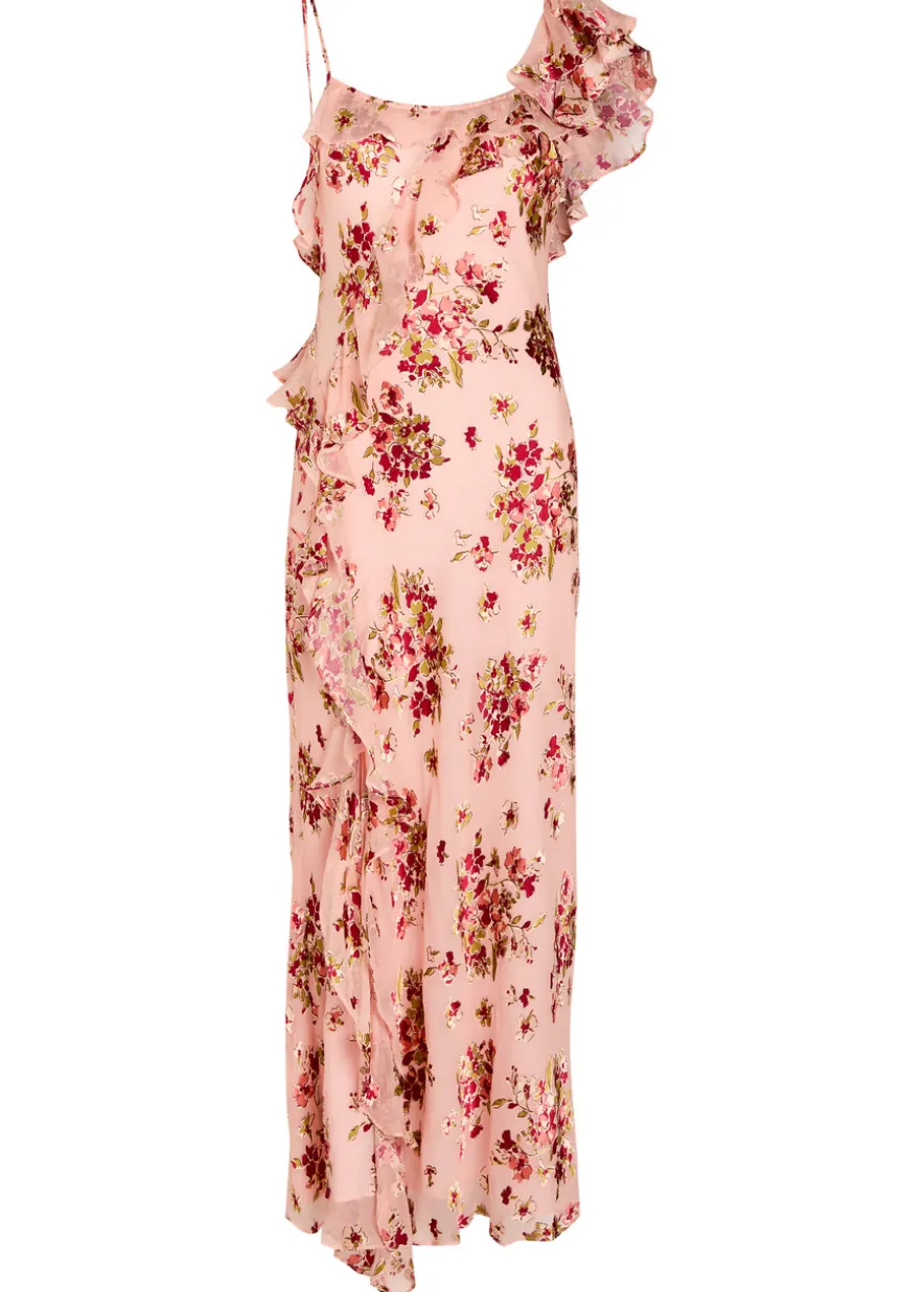Ester floral-print woven maxi dress