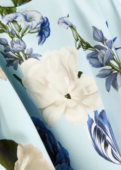Estrella floral-print crepe mini dress