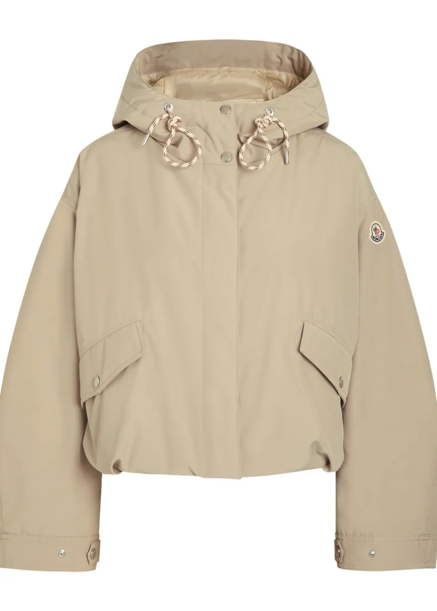 Eucalyptus padded hooded shell jacket