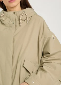 Eucalyptus padded hooded shell jacket