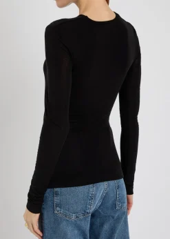 Eve draped jersey top