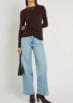 Eve draped jersey top