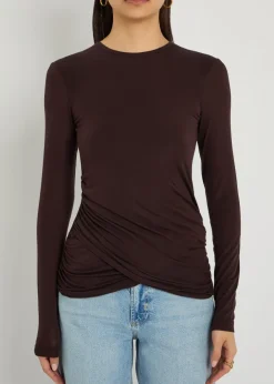 Eve draped jersey top