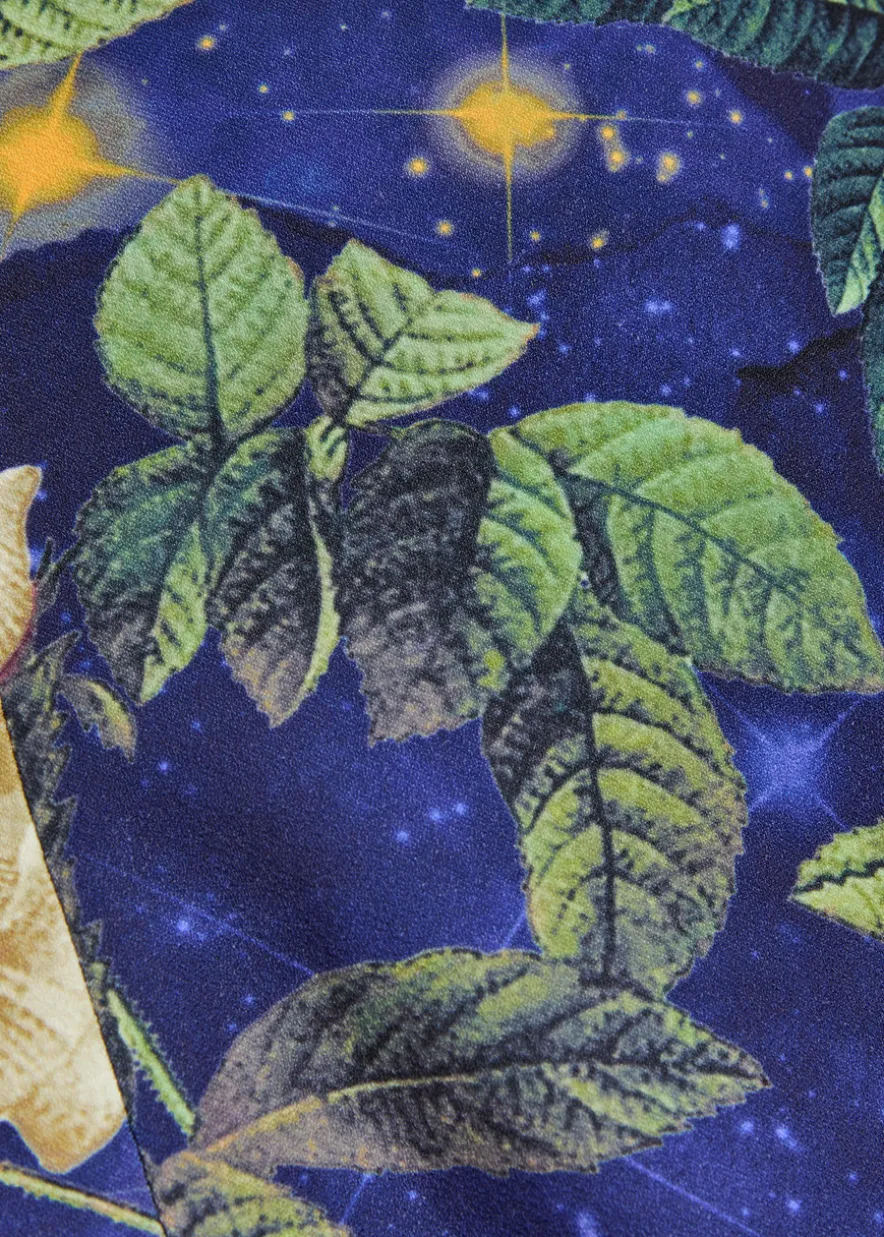 Eve embellished floral crepe mini dress