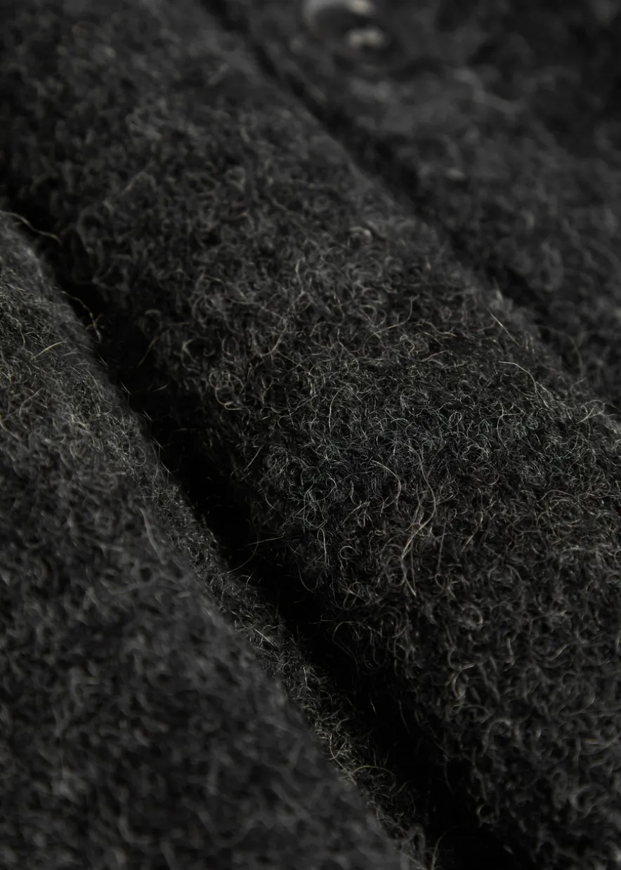 Evening brushed wool-blend polo shirt
