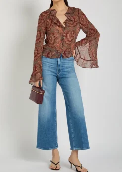 Eve printed silk-chiffon blouse