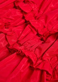 Everly ruffled taffeta blouse