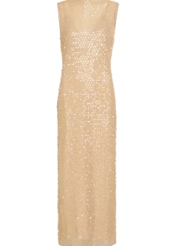 Everly sequin-embellished stretch-mesh maxi dress