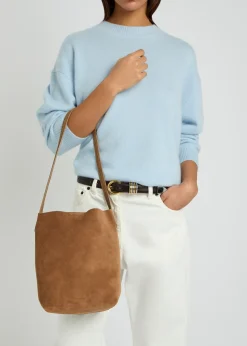 Everyday small suede tote bag