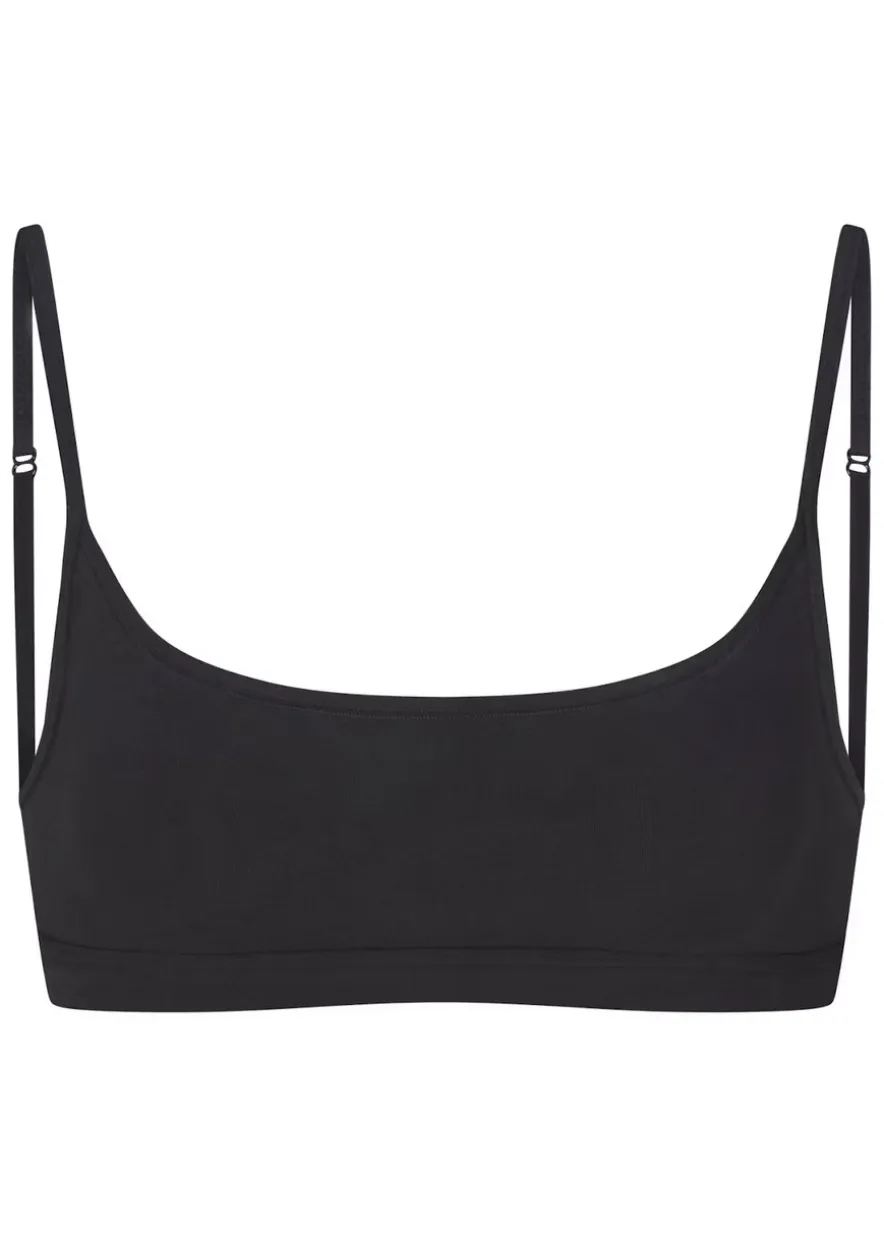 Everyday stretch-cotton scoop bralette