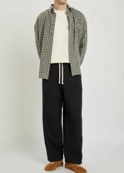 Everyday wide-leg cotton sweatpants