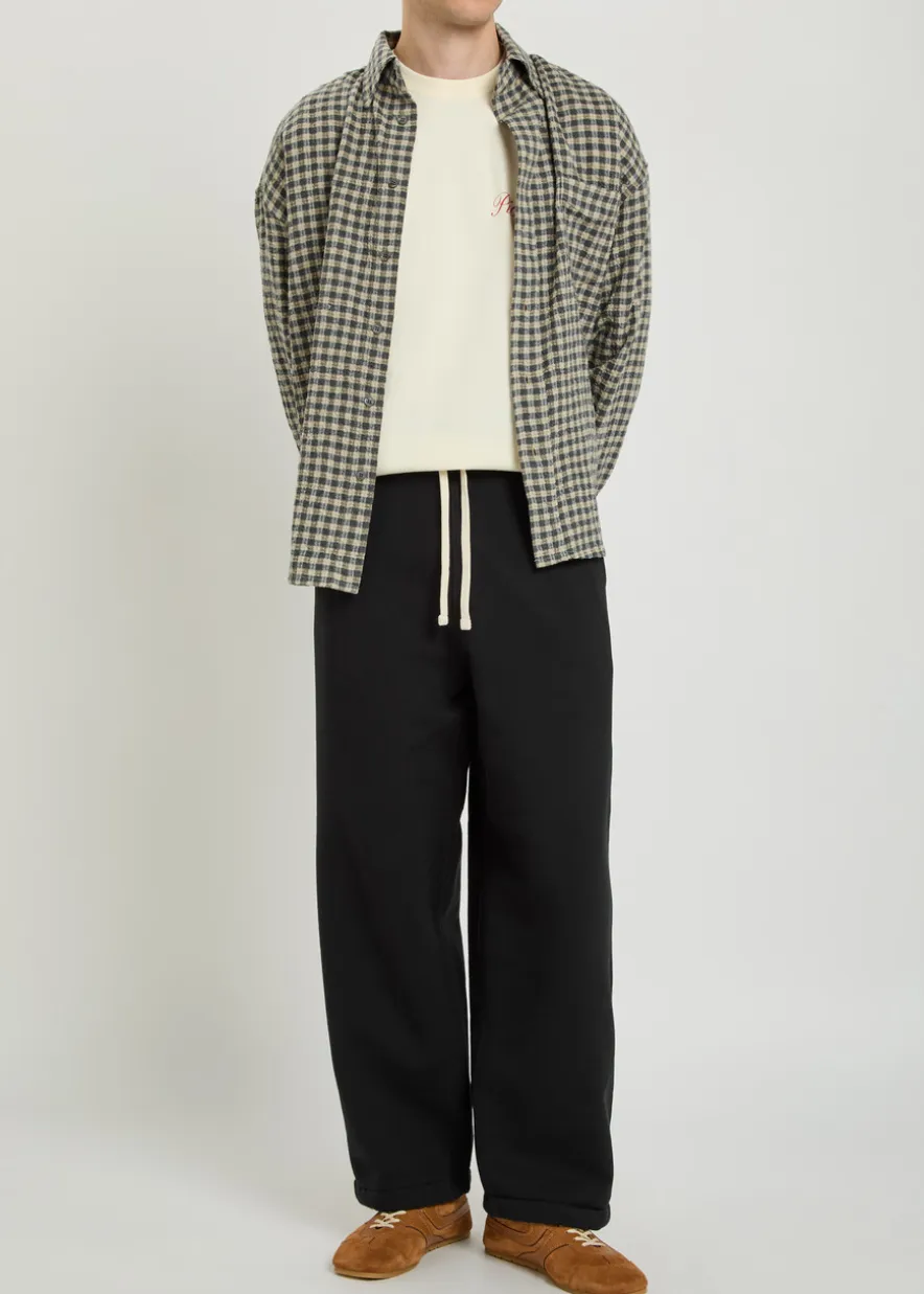 Everyday wide-leg cotton sweatpants