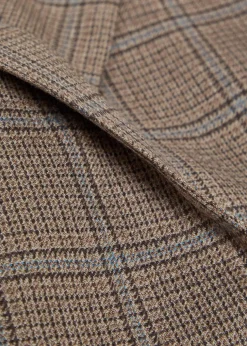 Everynight checked double-breasted wool blazer