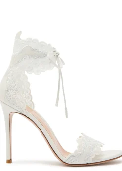 Evie 105 lace and leather sandals