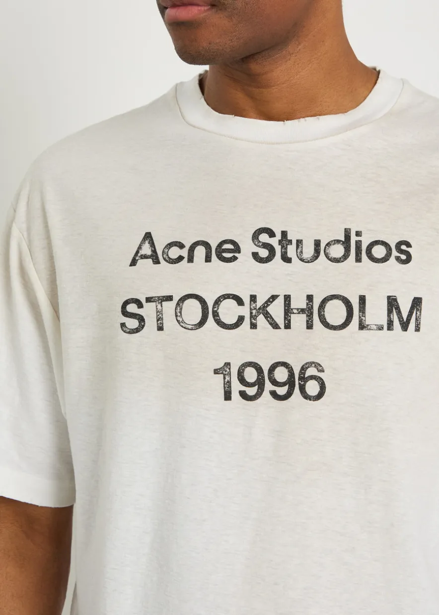 Exford printed cotton-blend T-shirt