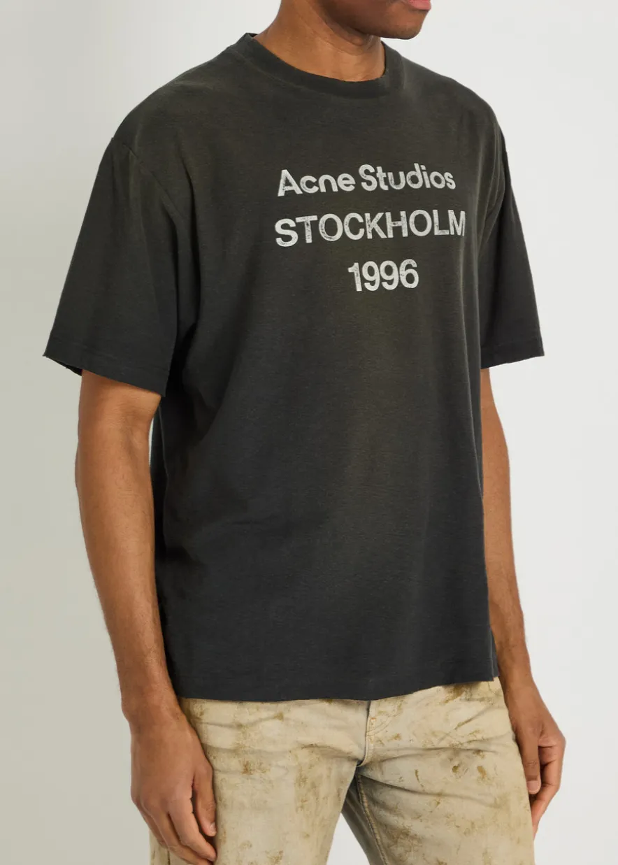 Exford printed cotton-blend T-shirt