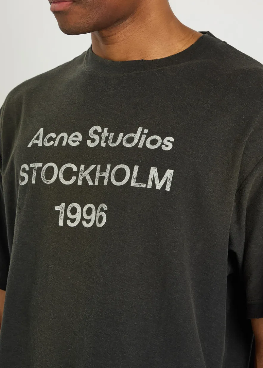 Exford printed cotton-blend T-shirt