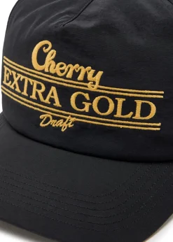 Extra Gold 5 Panel embroidered nylon cap