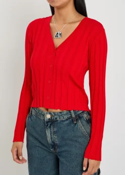 Ezra ribbed-knit cardigan