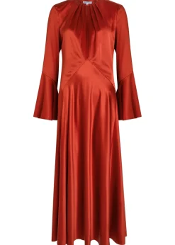 Ezri silk-blend midi dress