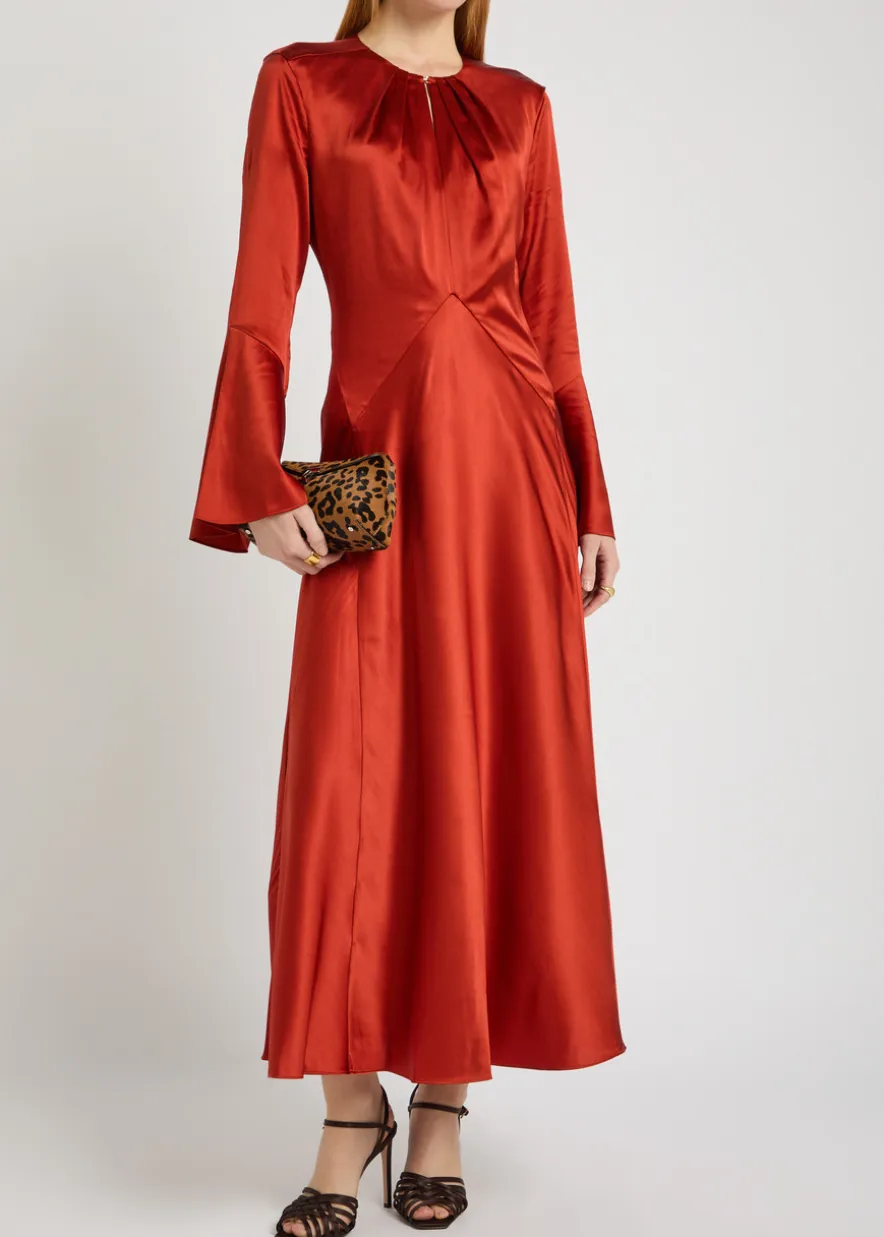 Ezri silk-blend midi dress