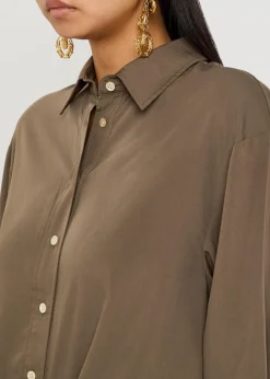 Fabriza logo-embroidered modal-blend shirt