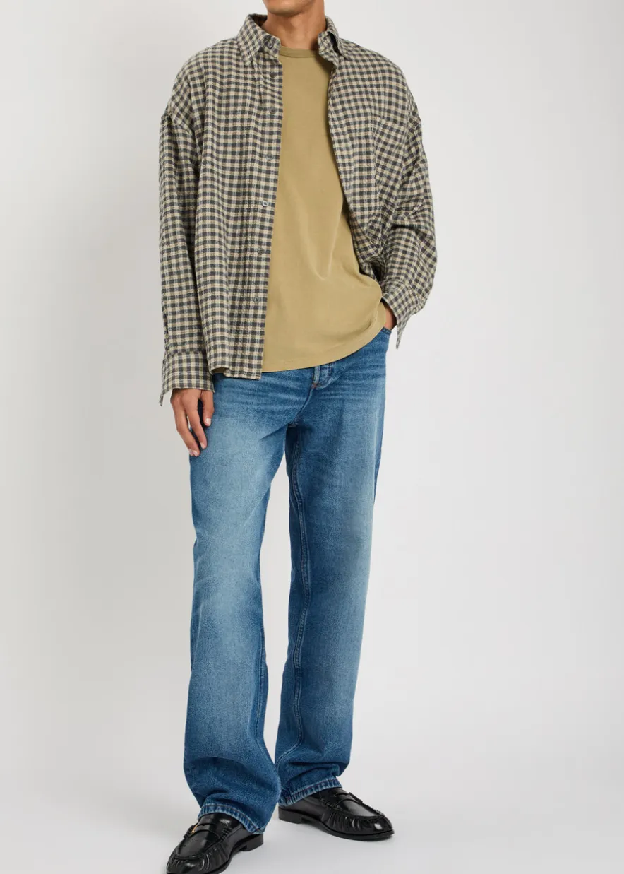 Fairfax washed straight-leg jeans