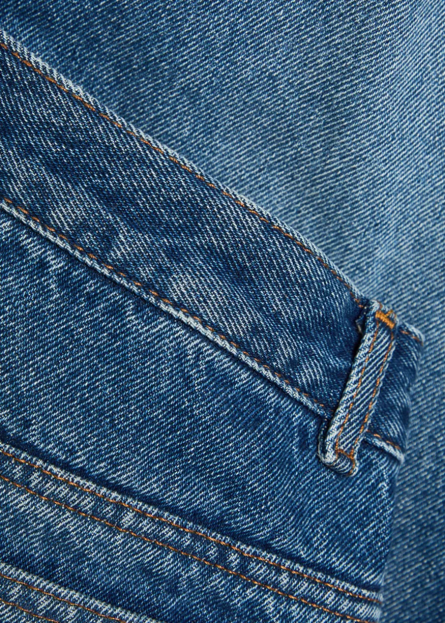 Fairfax washed straight-leg jeans