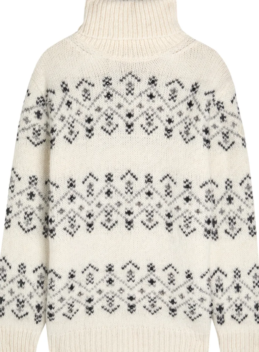 Fair Isle alpaca-blend jumper