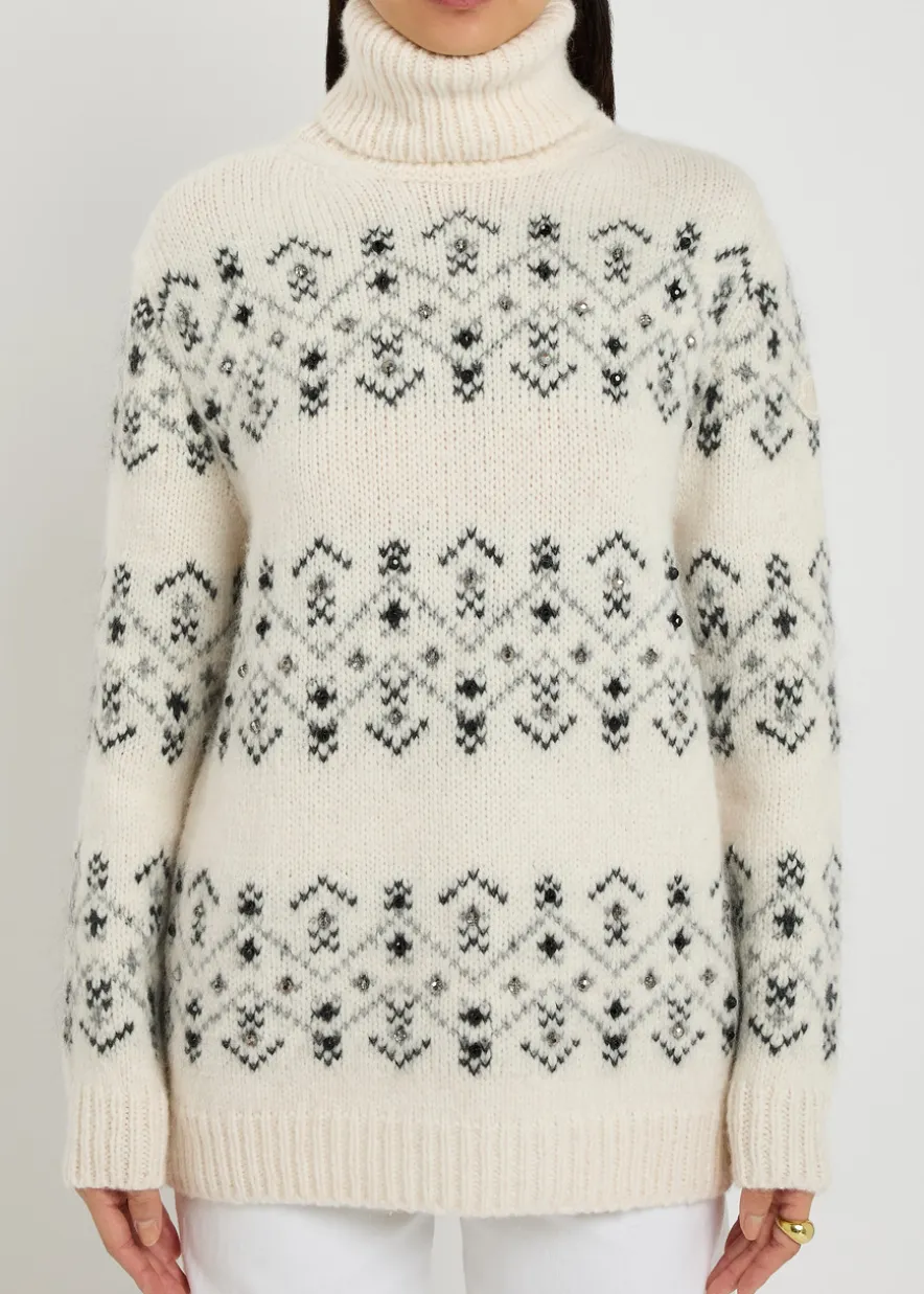 Fair Isle alpaca-blend jumper