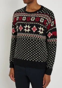 Fair Isle cotton and cashmere-blend jumper