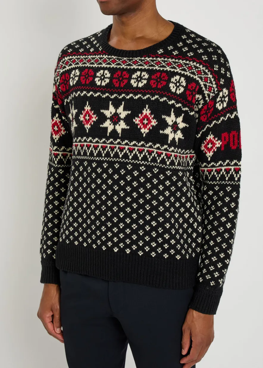 Fair Isle cotton and cashmere-blend jumper