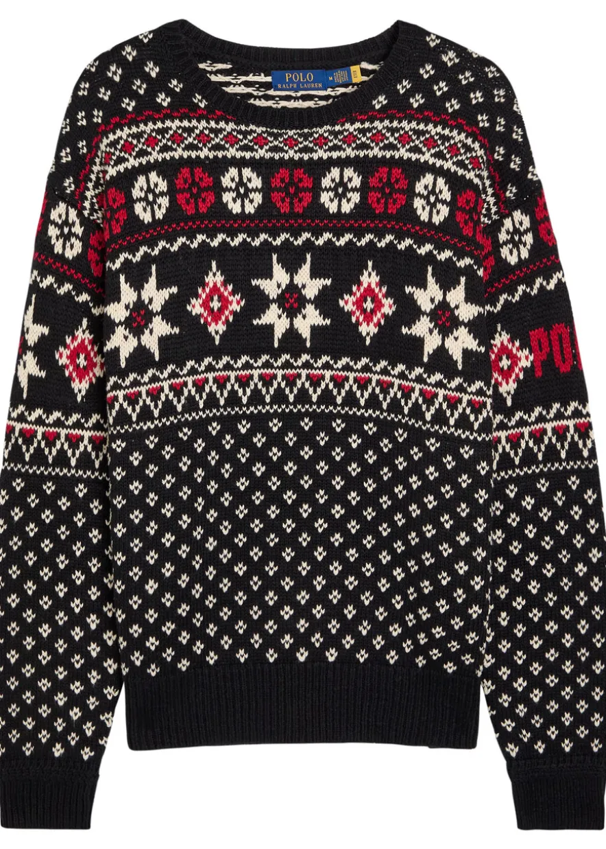 Fair Isle cotton and cashmere-blend jumper