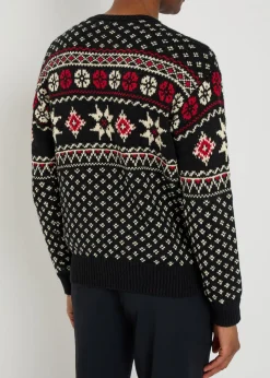 Fair Isle cotton and cashmere-blend jumper