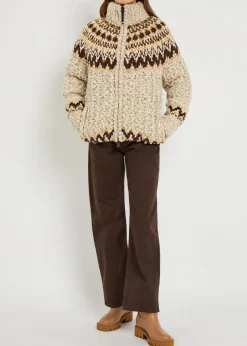 Fair Isle wool-blend jumper