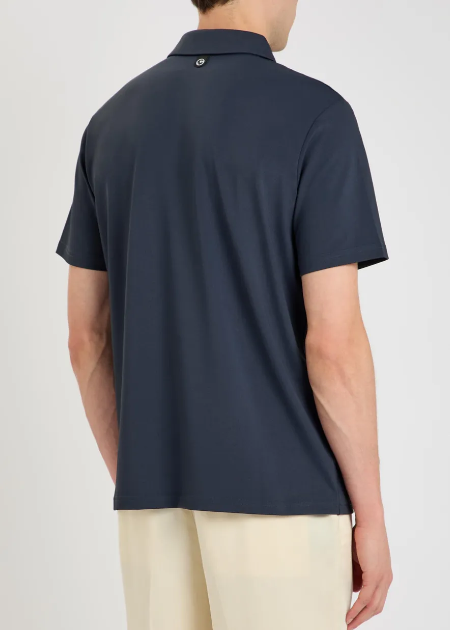 Fairway logo-embroidered piqué jersey polo shirt