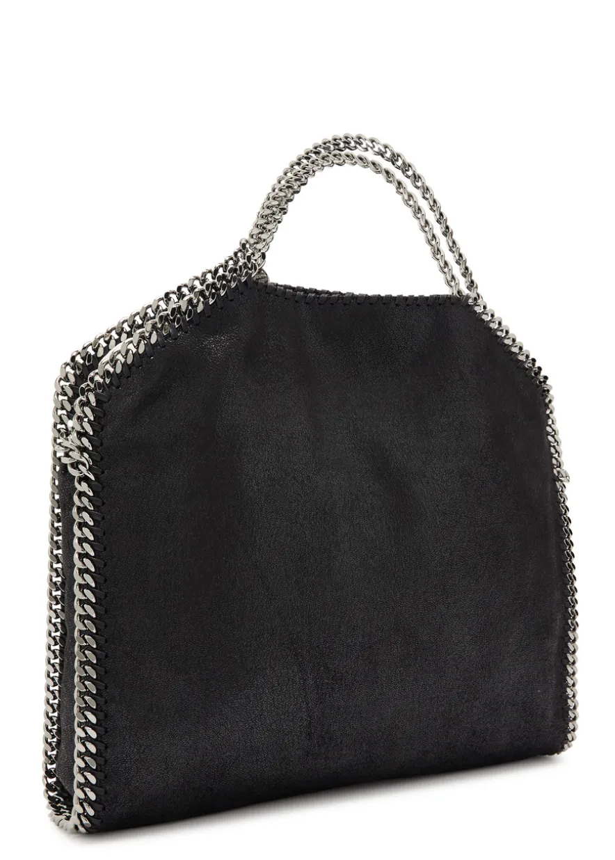 Falabella 3 Chain faux suede tote bag