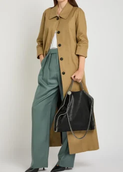 Falabella 3 Chain faux suede tote bag