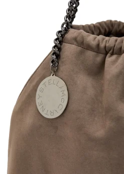 Falabella medium drawstring faux suede tote